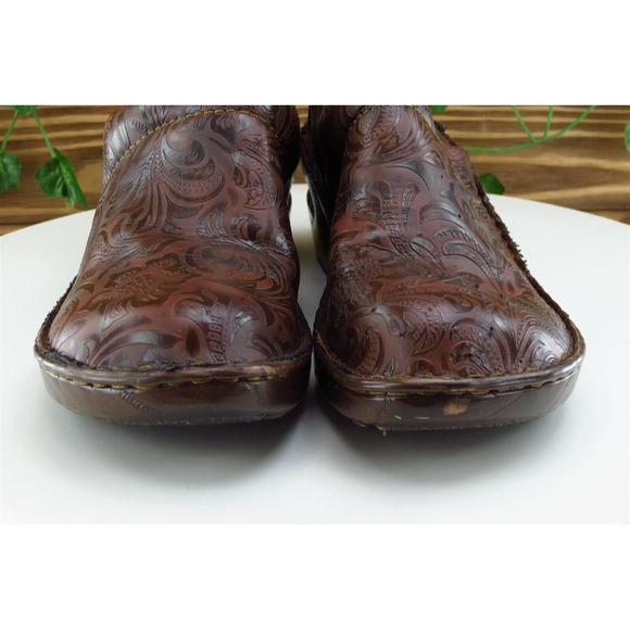 Born concept Size 8 M Brown Clog Shoes Leather Women‎ - Picture 2 of 9